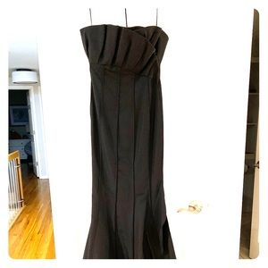 Stunning black strapless Kay Unger dress